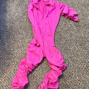 One-Piece Jumpsuit - Bright Pink